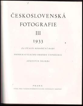 Augustin Škarda: Československá fotografie III