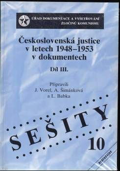Lukáš Babka: Československá justice v letech 1948-1953 v dokumentech