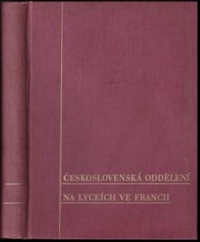 Československá oddělení na lyceích ve Francii