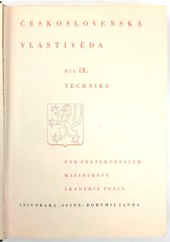Československá vlastivěda - Technika