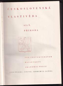 Československá vlastivěda - Příroda