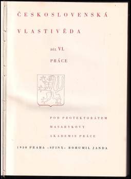 Československá vlastivěda - Práce