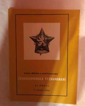 Václav August Měřička: Československá vyznamenání