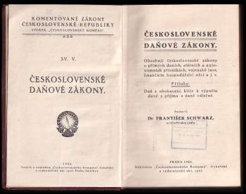 Československé daňové zákony