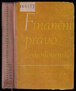 Československé finanční právo