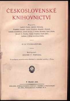František Dvořák: České knihovnictví o knihách a knihovnách