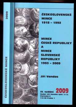 Jiří Vandas: Československé mince 1918-1992, mince České republiky a mince Slovenské republiky 1993-2009