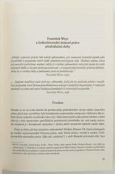 František Weyr: Československé právo ústavní ; Ústavní vývoj československý v roce 1938