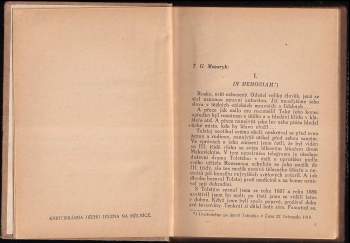 Tomáš Garrigue Masaryk: Československé vzpomínky na Jasnou Poljanu