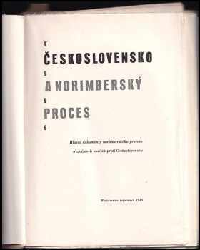 Karel Zajíček: Československo a norimberský proces
