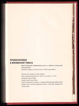 Karel Zajíček: Československo a norimberský proces