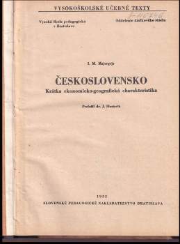 Isaak Moisejevič Majergojz: Československo