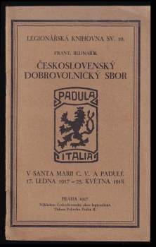 Československý dobrovolnický sbor v Santa Marii C.V. a Padule (17. ledna 1917 - 25. května 1918)