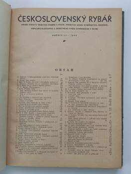 Československý rybář, KOMPLETNÍ ROČNÍK III.
