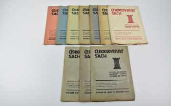 Československý šach roč. VI (11 čísel) + roč. VII. (3 čísla) 1932/1933