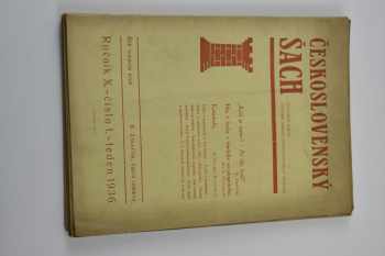 Karel Zmatlík: Československý šach - ročník X.- čísla 1 - 11