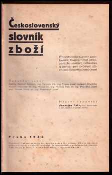 Československý slovník zboží