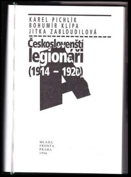 Karel Pichlík: Českoslovenští legionáři