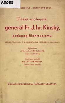 Český apologeta generál Fr.J. hr. Kinský, pedagog filantropismu