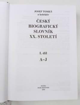 Josef Tomeš: Český biografický slovník 20. století. 2. díl