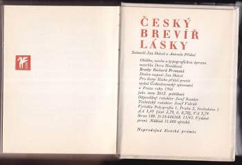 Antonín Přidal: Český brevíř lásky