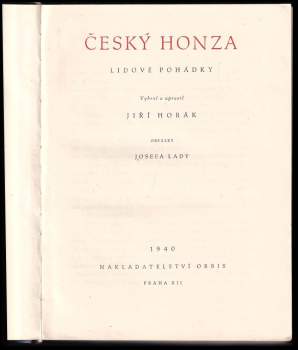 Jiří Horák: Český Honza