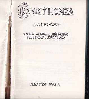Jiří Horák: Český Honza