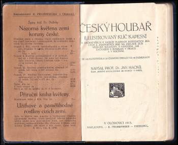 Jan Macků: Český houbař