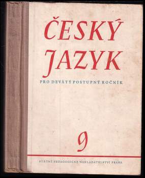 Český jazyk pro devátý postupný ročník