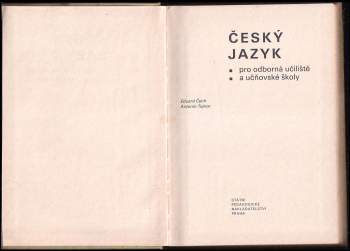 Antonín Tejnor: Český jazyk pro odborná učiliště a učňovské školy