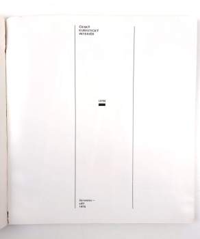 Český kubistický interiér, Praha, Uměleckoprůmyslové muzeum červenec - září 1976