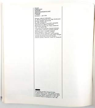 Český kubistický interiér, Praha, Uměleckoprůmyslové muzeum červenec - září 1976