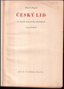 Karel Pejml: Český lid