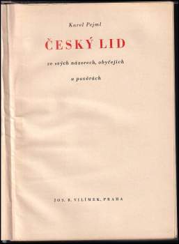 Karel Pejml: Český lid