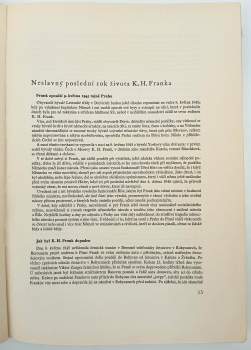 František Čmolík: Český národ soudí K. H. Franka