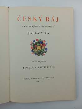 Zdeněk Wirth: Český ráj v barevných dřevorytech Karla Vika
