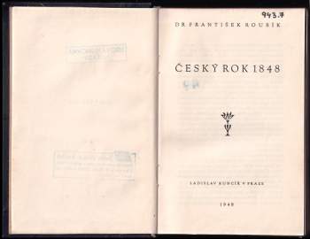 František Roubík: Český rok 1848