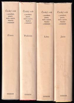 Karel Plicka: Český rok v pohádkách, písních, hrách a tancích, říkadlech a hádankách. 1 - 4 - KOMPLET - Jaro + Léto + Podzim + Zima