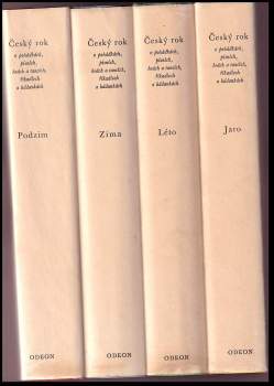 Karel Plicka: Český rok v pohádkách, písních, hrách a tancích, říkadlech a hádankách. 1 - 4 - KOMPLET - Jaro + Léto + Podzim + Zima