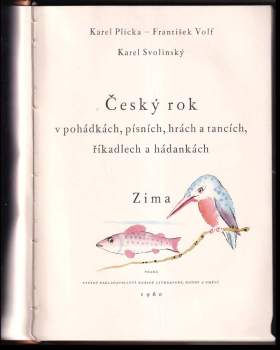 Karel Plicka: Český rok v pohádkách, písních, hrách a tancích, říkadlech a hádankách