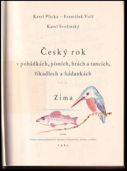 Karel Plicka: Český rok v pohádkách, písních, hrách a tancích, říkadlech a hádankách