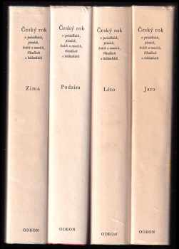 Český rok v pohádkách, písních, hrách a tancích, říkadlech a hádankách. 1 - 4 - KOMPLET - Jaro + Léto + Podzim + Zima