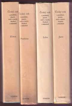 Karel Plicka: Český rok v pohádkách, písních, hrách a tancích, říkadlech a hádankách. 1 - 4 - KOMPLET - Jaro + Léto + Podzim + Zima