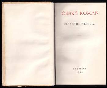 Olga Scheinpflugová: Český román