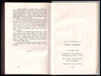 Olga Scheinpflugová: Český román