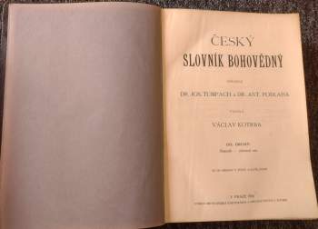 Český slovník bohovědný Díly 1-4: díl I. A - Bascape + díl II.  Bascath - církevní rok + díl III. církevní řady - Ezzo + díl IV.  f. - Holbecke