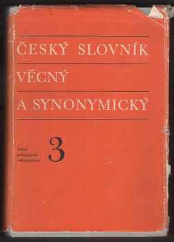 Jiří Haller: Český slovník věcný a synonymický