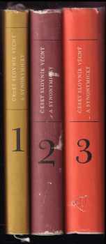 Jiří Haller: Český slovník věcný a synonymický