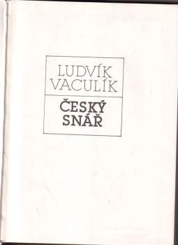 Ludvík Vaculík: Český snář