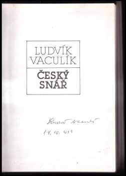 Ludvík Vaculík: Český snář